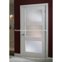 Design de porta de vidro branco Primer Shaker para sala de estar
